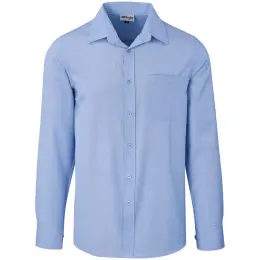 Mens Long Sleeve Northampton Shirt Sky Blue Front